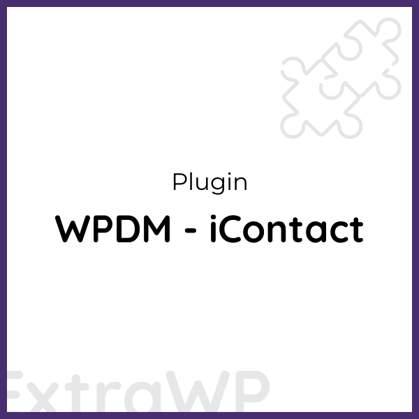 WPDM - iContact