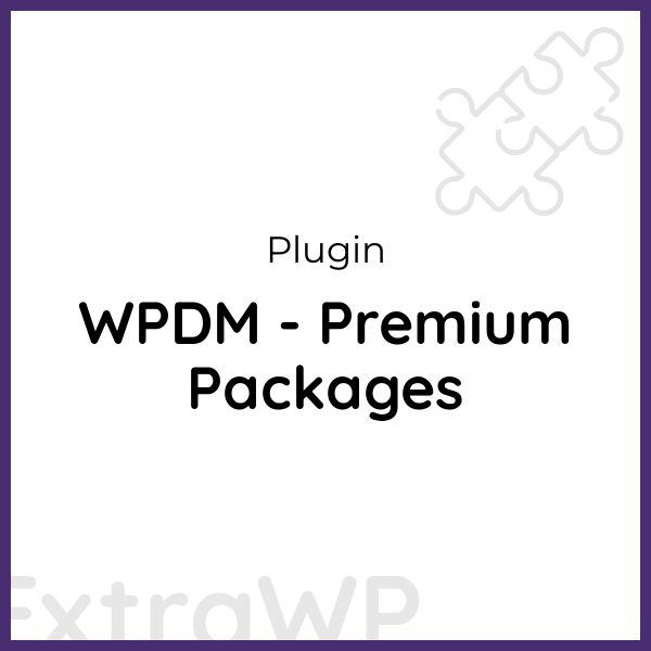 WPDM - Premium Packages