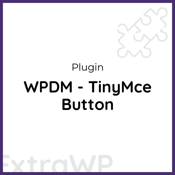 WPDM - TinyMce Button