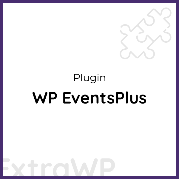 WP EventsPlus