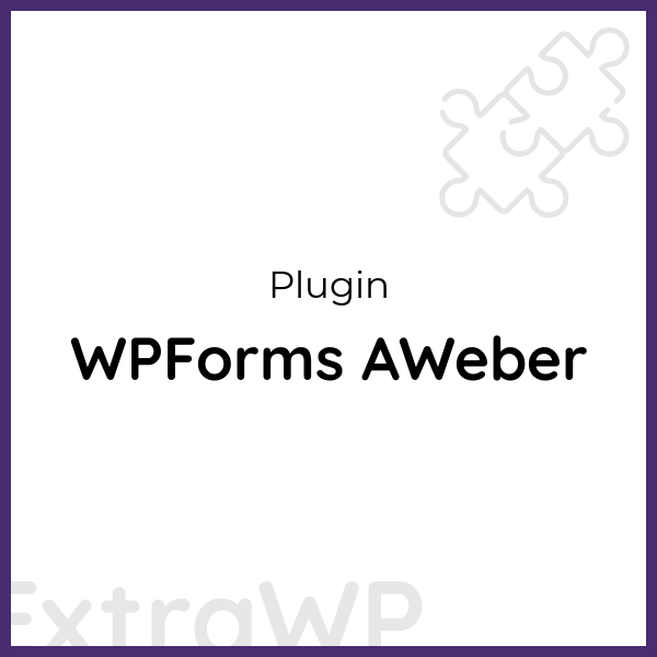 WPForms AWeber