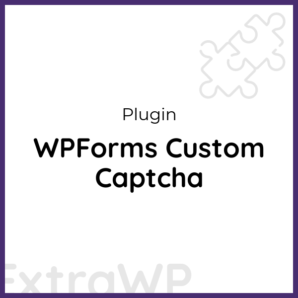 WPForms Custom Captcha