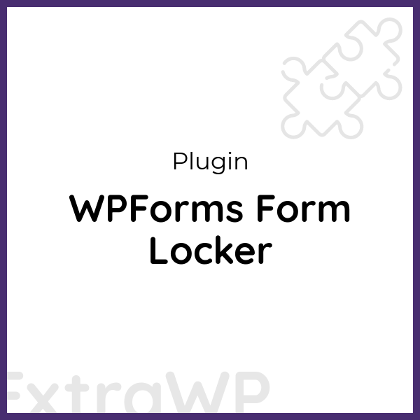 WPForms Form Locker