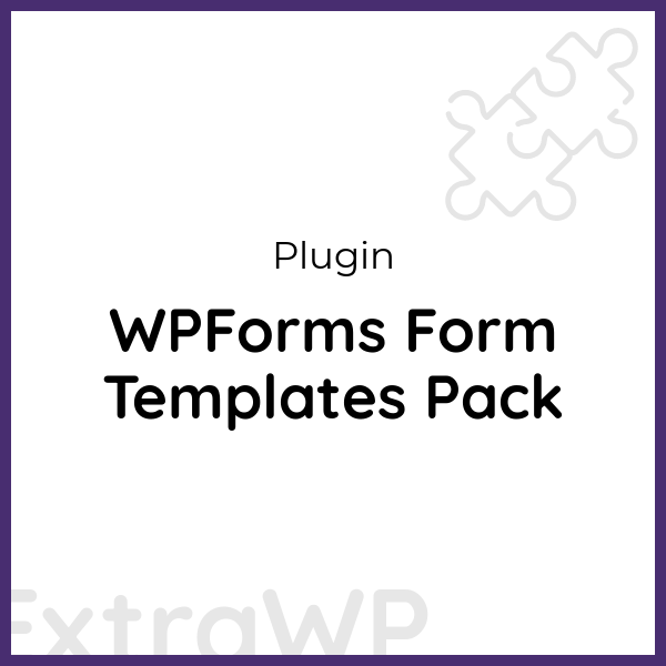 WPForms Form Templates Pack