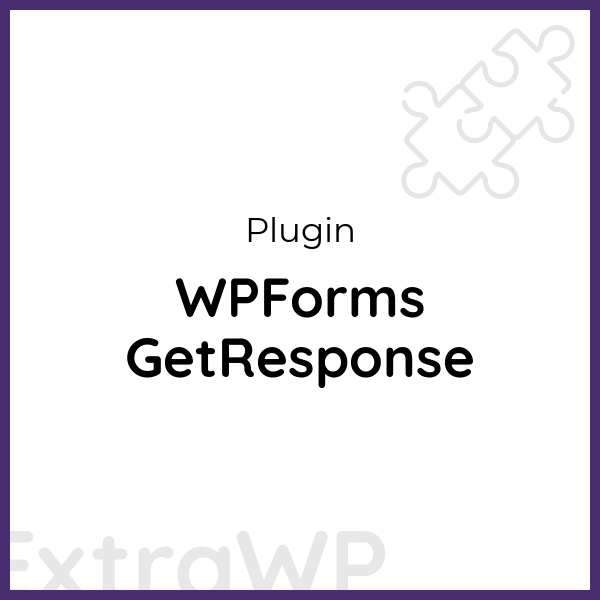 WPForms GetResponse