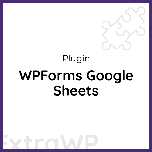 WPForms Google Sheets