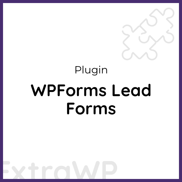 WPForms Lead Forms