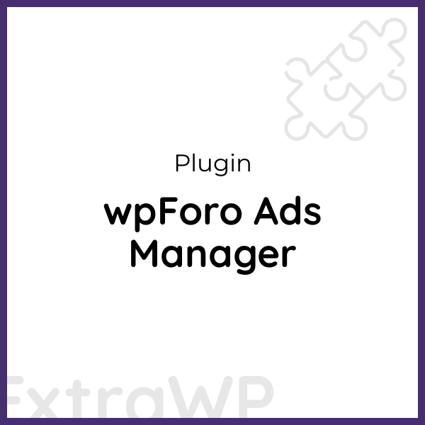 wpForo Ads Manager