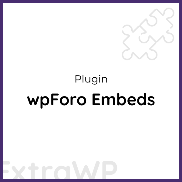 wpForo Embeds