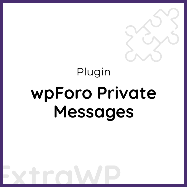 wpForo Private Messages