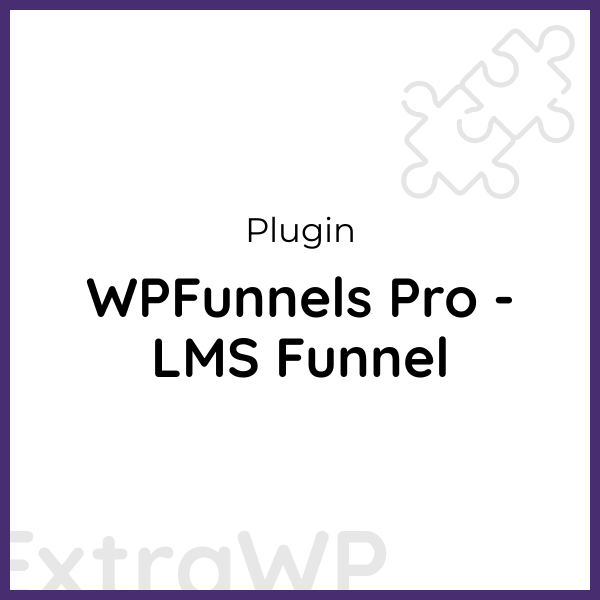 WPFunnels Pro - LMS Funnel