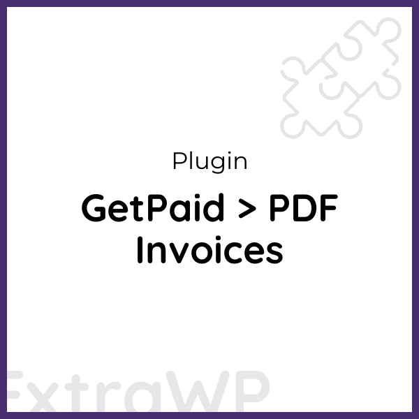 GetPaid > PDF Invoices