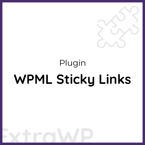 WPML Sticky Links