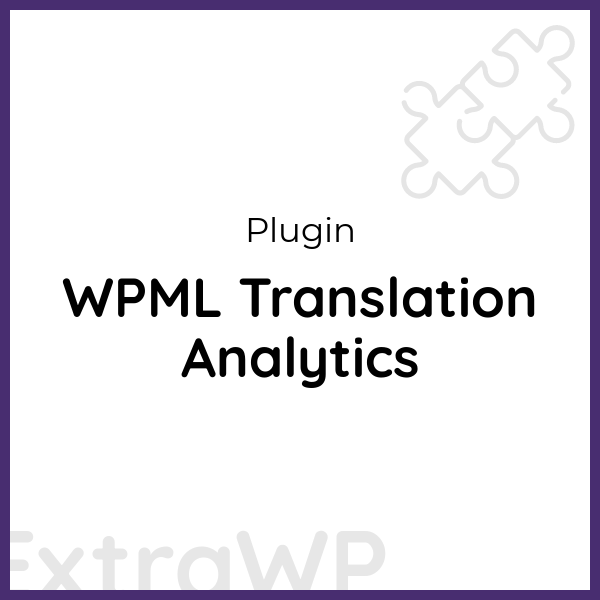WPML Translation Analytics