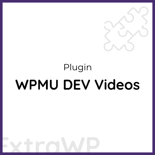 WPMU DEV Videos