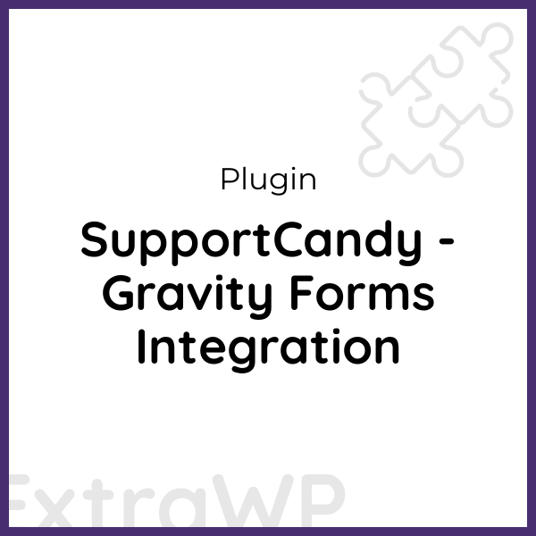 SupportCandy - Gravity Forms Integration