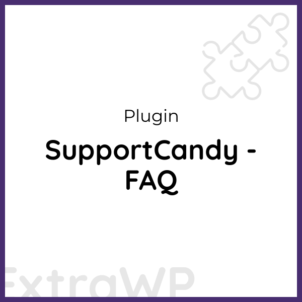 SupportCandy - FAQ