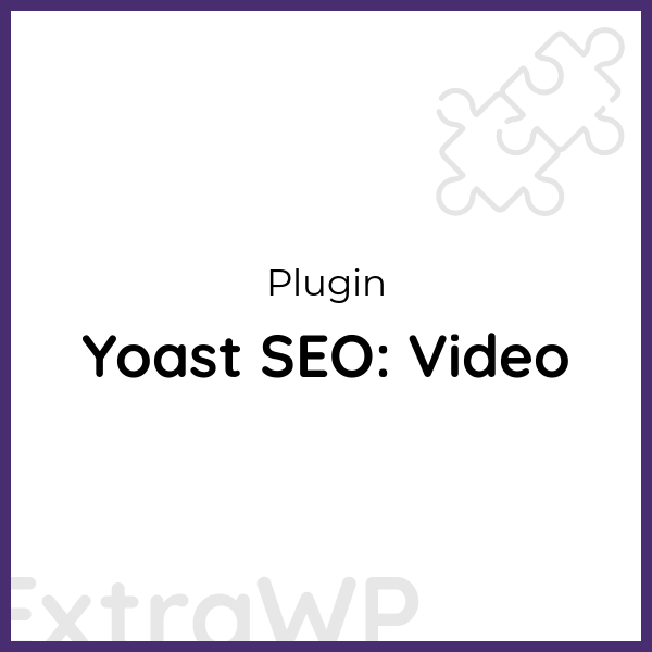Yoast SEO: Video