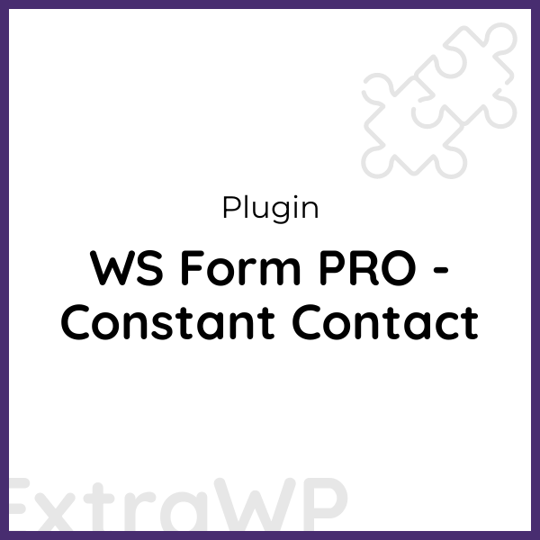 WS Form PRO - Constant Contact