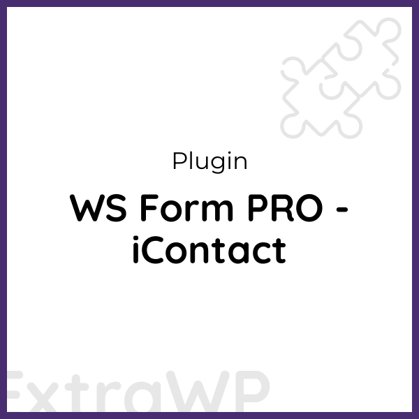 WS Form PRO - iContact