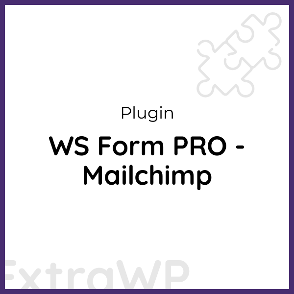 WS Form PRO - Mailchimp