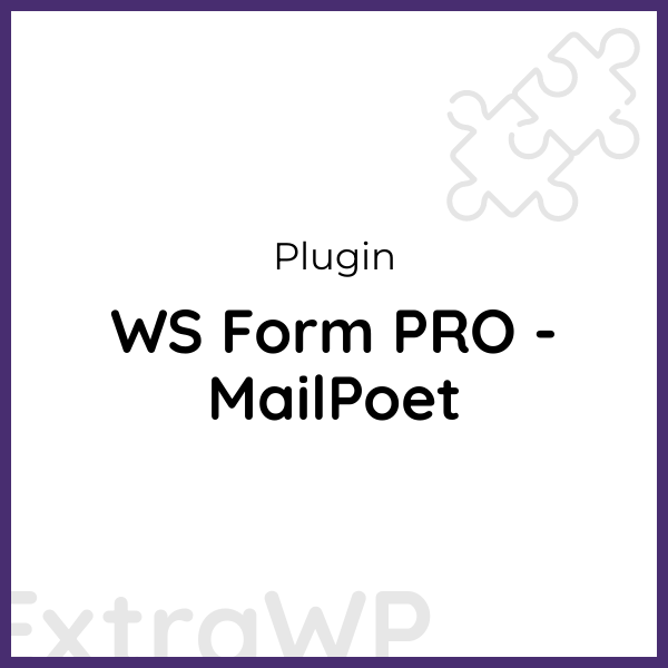 WS Form PRO - MailPoet