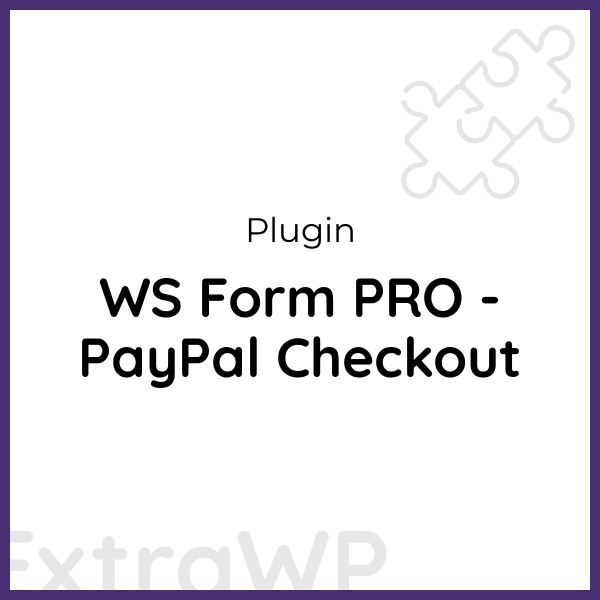 WS Form PRO - PayPal Checkout