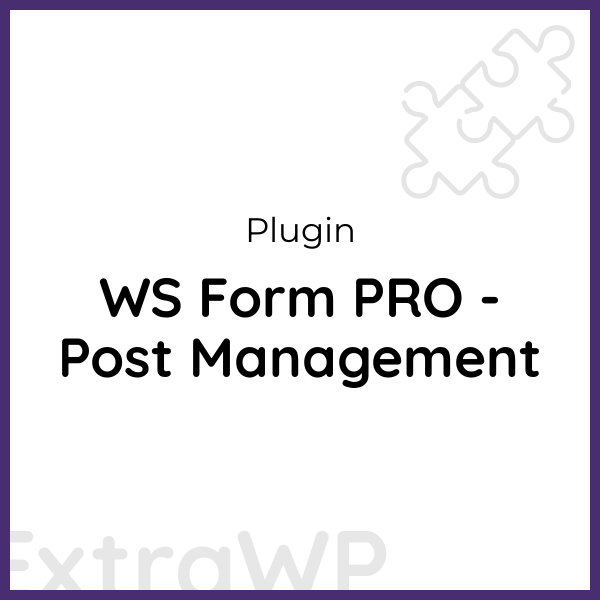 WS Form PRO - Post Management