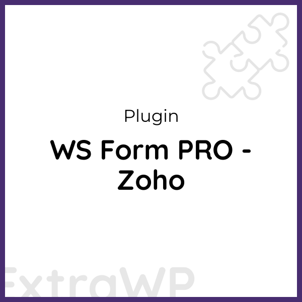 WS Form PRO - Zoho