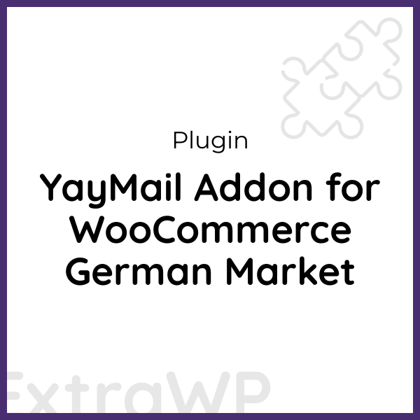 YayMail Addon for WooCommerce German Market