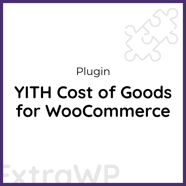 YITH Cost of Goods for WooCommerce