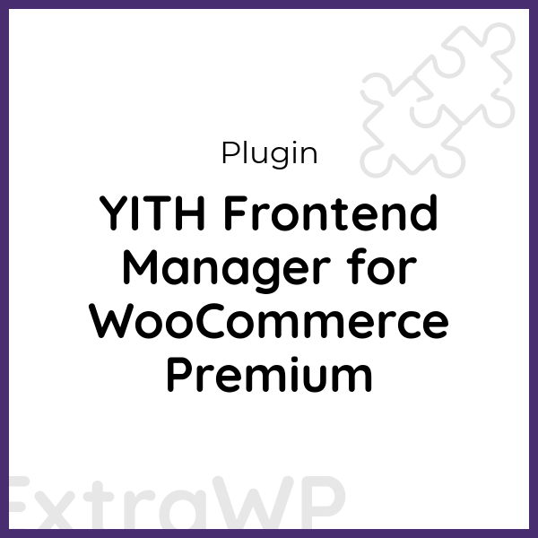 YITH Frontend Manager for WooCommerce Premium