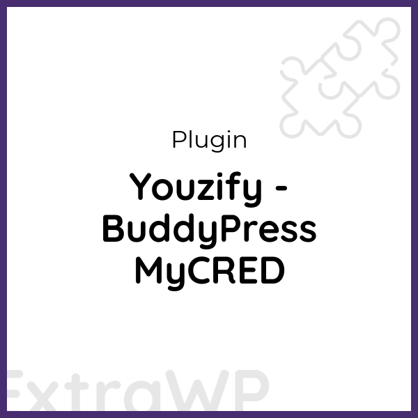 Youzify - BuddyPress MyCRED
