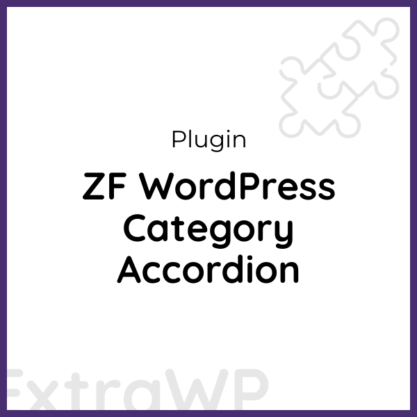 ZF WordPress Category Accordion